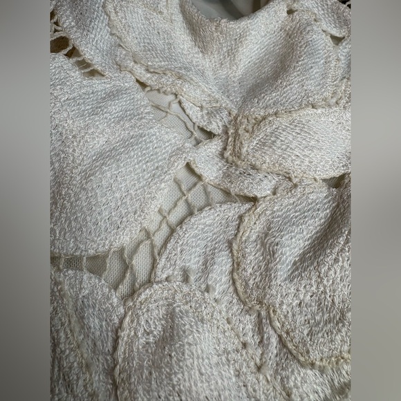 SIMKHAI Mickie guipure lace dress in Natural White. Size See Measurements - Picture 13 of 16